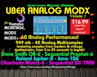 ASD Uber Analog MODX Volume 1 Sample Pack for Yamaha Montage MODX