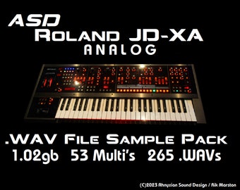 ASD Roland JD-XA analog wav sample pack