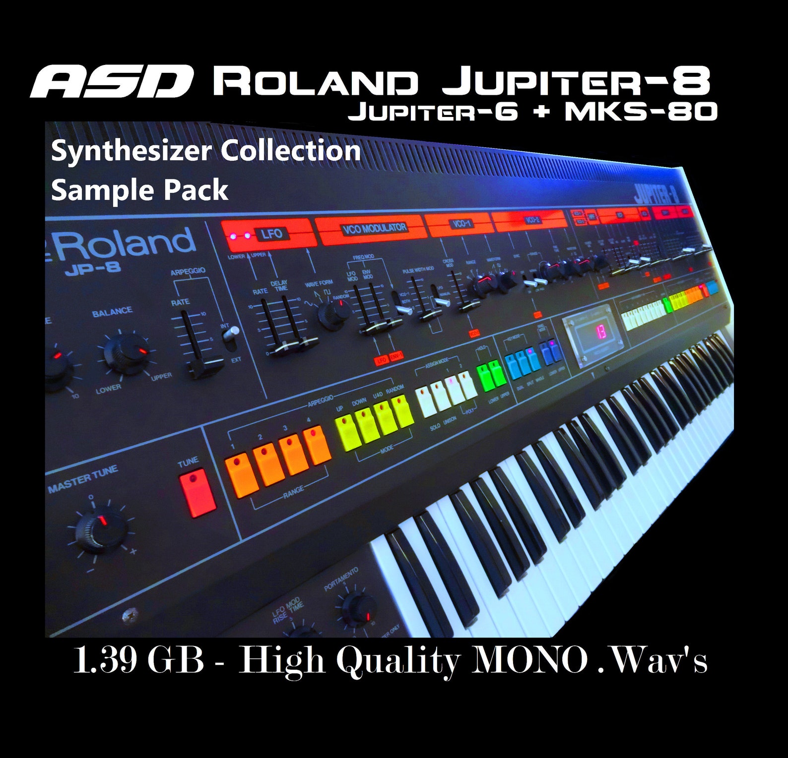 ASD Roland Jupiter8 Synthesizer Collection Sample Pack WAV Etsy