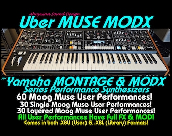 Uber Muse MODX sample pack for Yamaha Montage MODX synthesizer