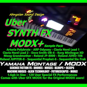 Uber SYNTH FX MODX Sample Pack Yamaha Montage Synthesizer