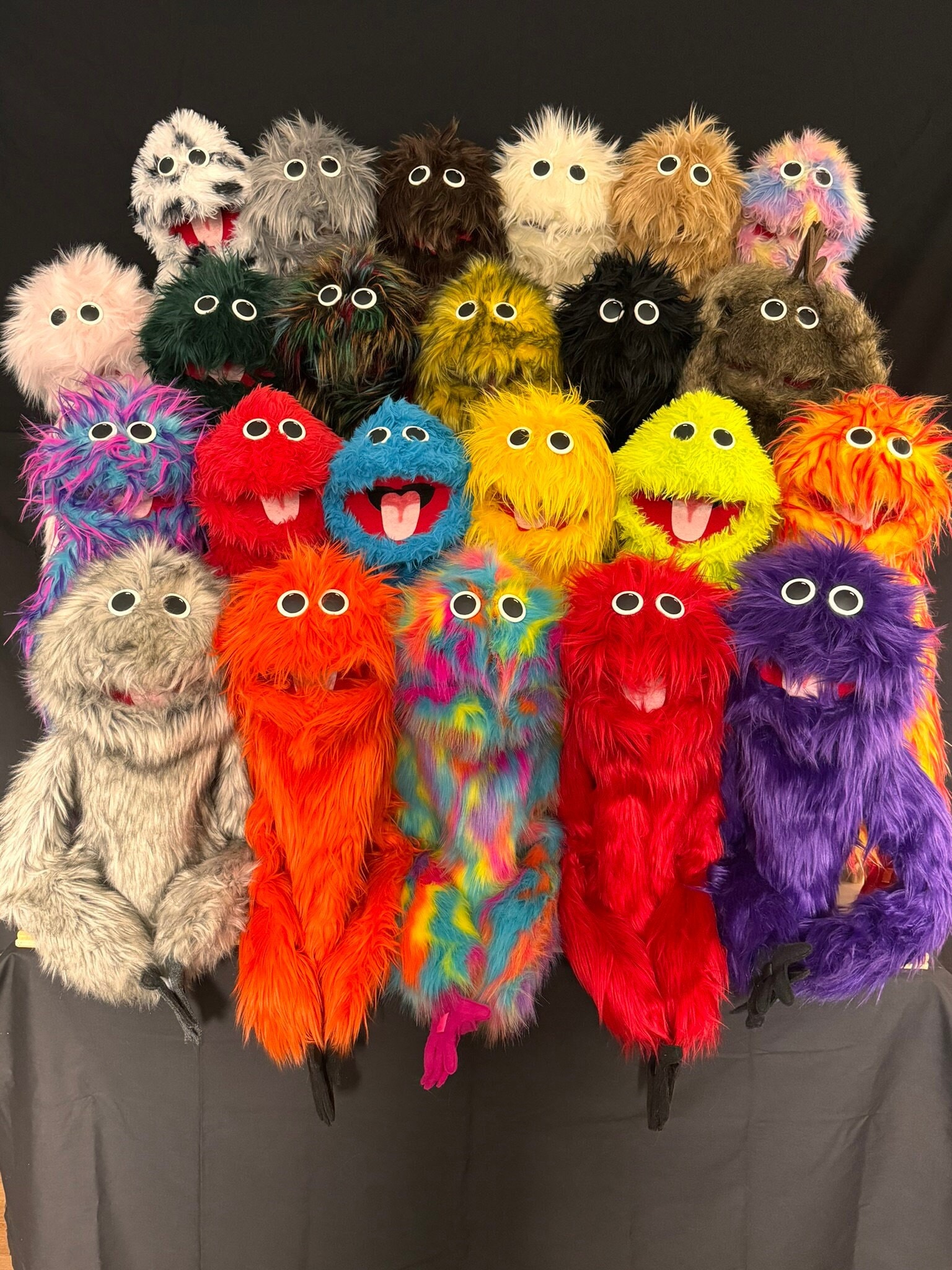 Handmade Furry Puppet with Hands, Ventriloquist Prop, Imaginative Play Gift for Children, Screen Free Activity, Reading Buddy, Teacher Gift