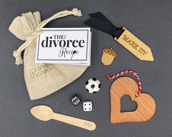 The Little Divorce Recipe - A thoughtful, unique yet fun gift bag. Recognise the new journey a divorcee is starting after separation