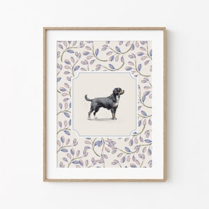 Vintage Rottweiler Printable Wall Decor, Neutral Room Art, Modern Animal Room Wall Decor, Rottweiler Owner Gifts, Nursery Room Minimal Decor