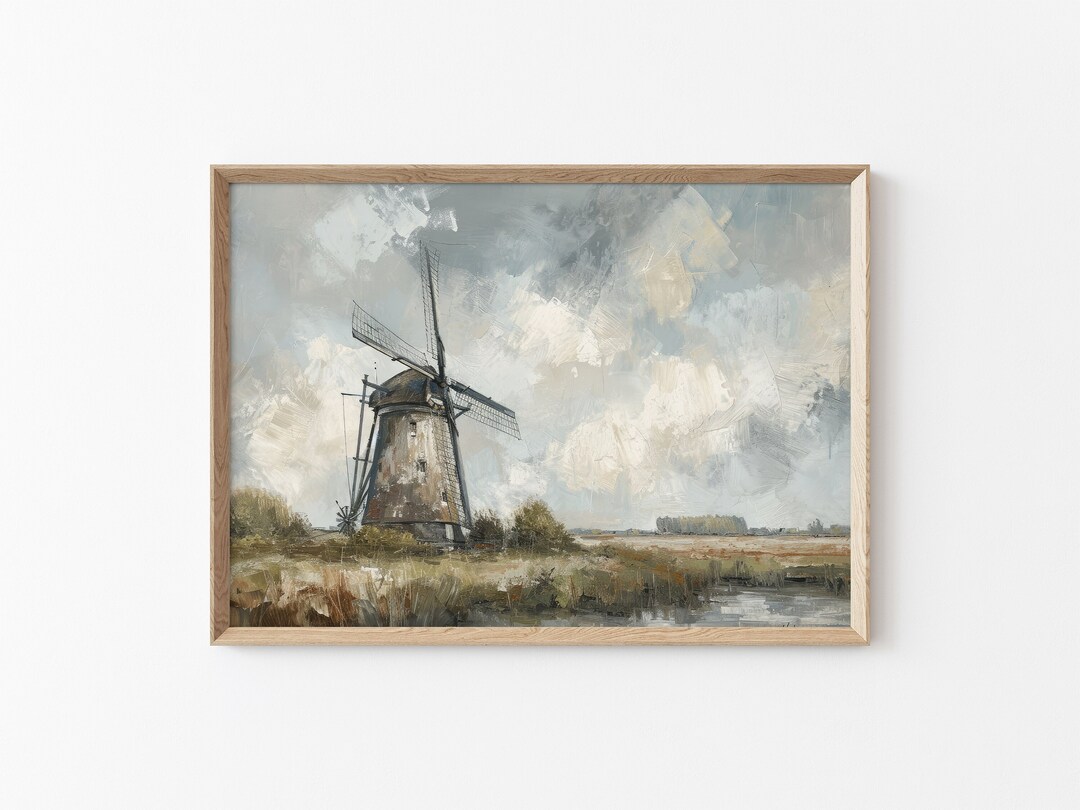 Luslya Leinwandbild 'Rustikale Scheune' – Gerahmt, 40,6x61 Cm, Bauernhaus-Stil, Wanddekoration Für Wohnzimmer & Mehr