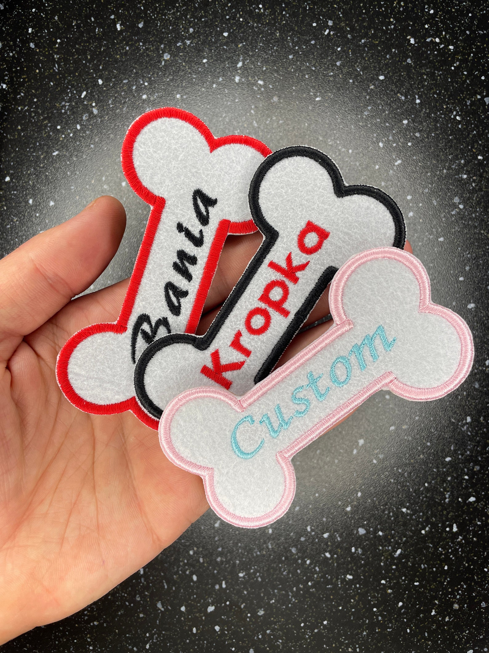 Custom Dog Name Patch Custom Name Tag for dogs Customised Etsy