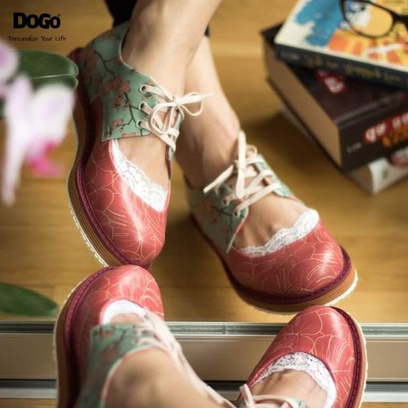 Cottagecore Clothing, Soft Aesthetic Women Oxford Shoes DOGO