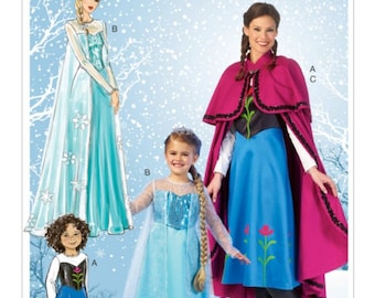 princess anna dress pattern Amazon.com: Simplicity 1215 Disney's Frozen Anna and Elsa Women's Halloween Costume  Sewing Pattern, Sizes R5 (14-22) : Arts, Crafts & Sewing