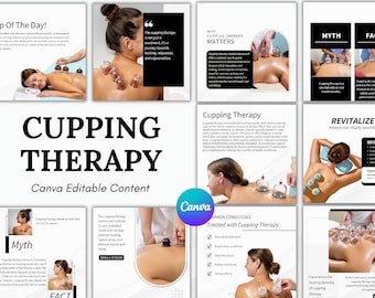 Cupping Therapy Instagram Canva Editable Template