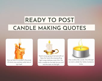 Candle Making Instagram Posts - 150 Ready to Post Instagram Quotes White Background | Candle Quotes