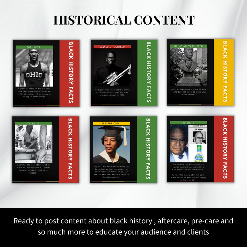30 Black History Month Template Black History Fact Canva Editable 30 Black History Month Template Black History Fact Canva Editable