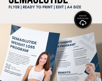 Semaglutide Weight Loss Program Flyer | Clinic Marketing (A4) - Etsy Semaglutide Weight Loss Program Flyer | Clinic Marketing (A4) - Etsy