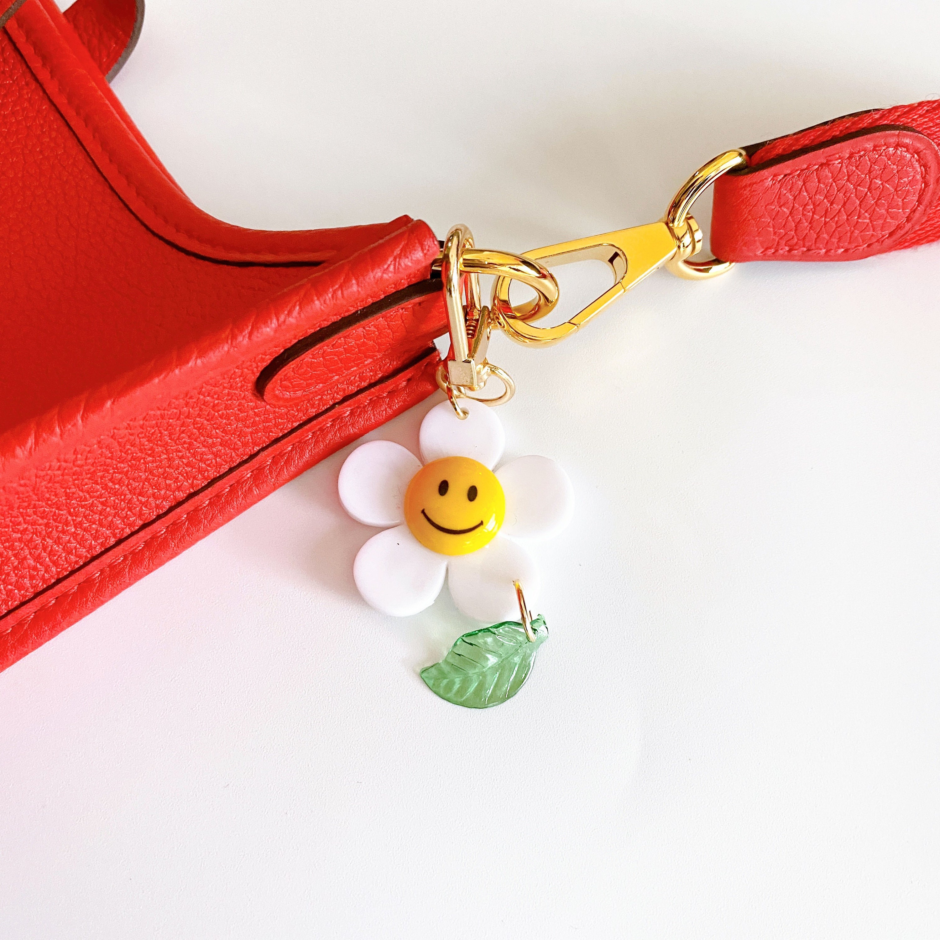Happy Flower Keychain Smile Flower Keyring Cute Keychain | Etsy
