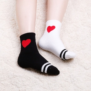 Heart Fuzzy Socks, Cute Fuzzy Socks, Cozy Socks for Women, Winter Fluffy Socks, Soft and Comfortable Socks, Gift Socks for Her