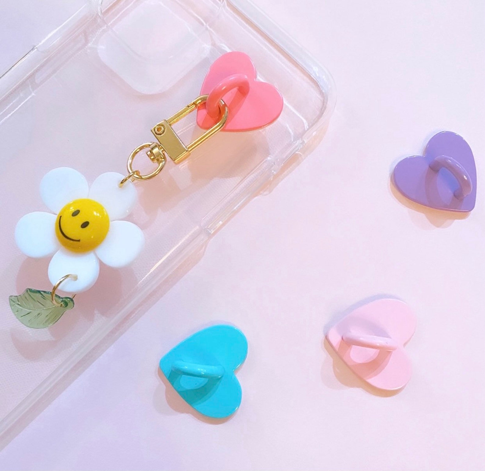 Adhesive Phone Hook Heartshaped Phone Charm Hook Phone Case Etsy