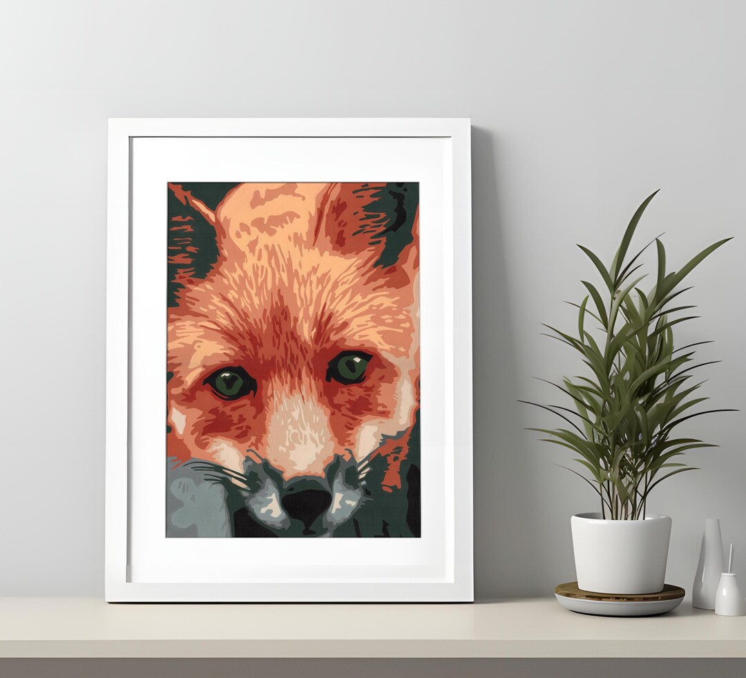 Fox Print, Fox Wall Art, Animal Wall Art, Nature Prints, Fox Art Print ...