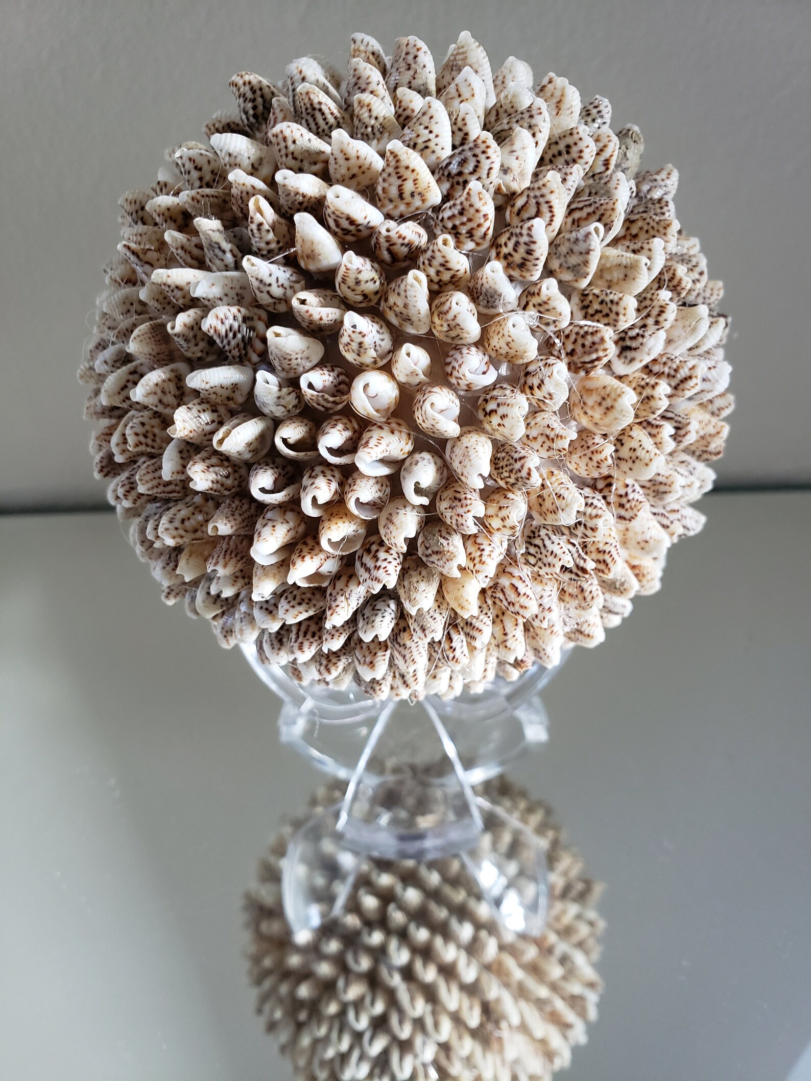 Sea Shell Ball Table Décor Shell Ball Beach Décor Sea Etsy