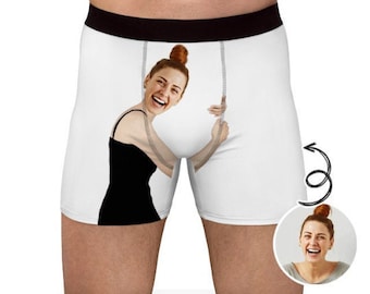 The Perfect Gift for Him! CUSTOM Face BOXERS, FUNNY Boxer Briefs, Personalized Gift for Him, Mens Boxers for Special Events