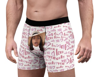 Perfect Gift for Him! CUSTOM Face BOXERS, FUNNY Boxer Briefs, Personalized Gifts for Him, Men Boxers Funny Birthday Gift or Special Events