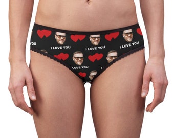 Customize This! Custom Face High-cut Briefs. Personalized Photo, Love Heart, Womens Funny Underwear Valentine's Birthday Christmas