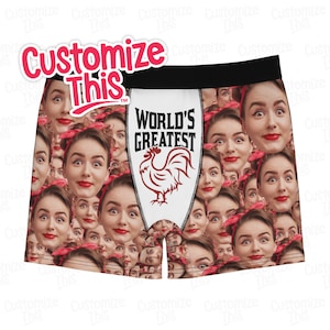 The Worlds Greatest C*ck - Add Your Own Photo - Funny Underwear, Mens, Valentine&#39;s, Birthday, Engagement, Wedding, Bachelor Party, Gag Gift