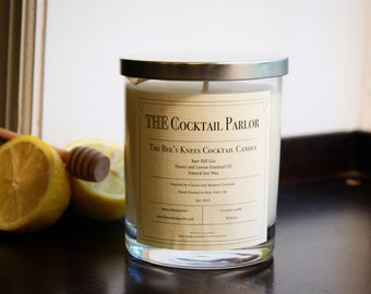 Bee's Knees Cocktail Candle