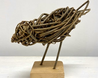 Small Willow Bird Sculpture