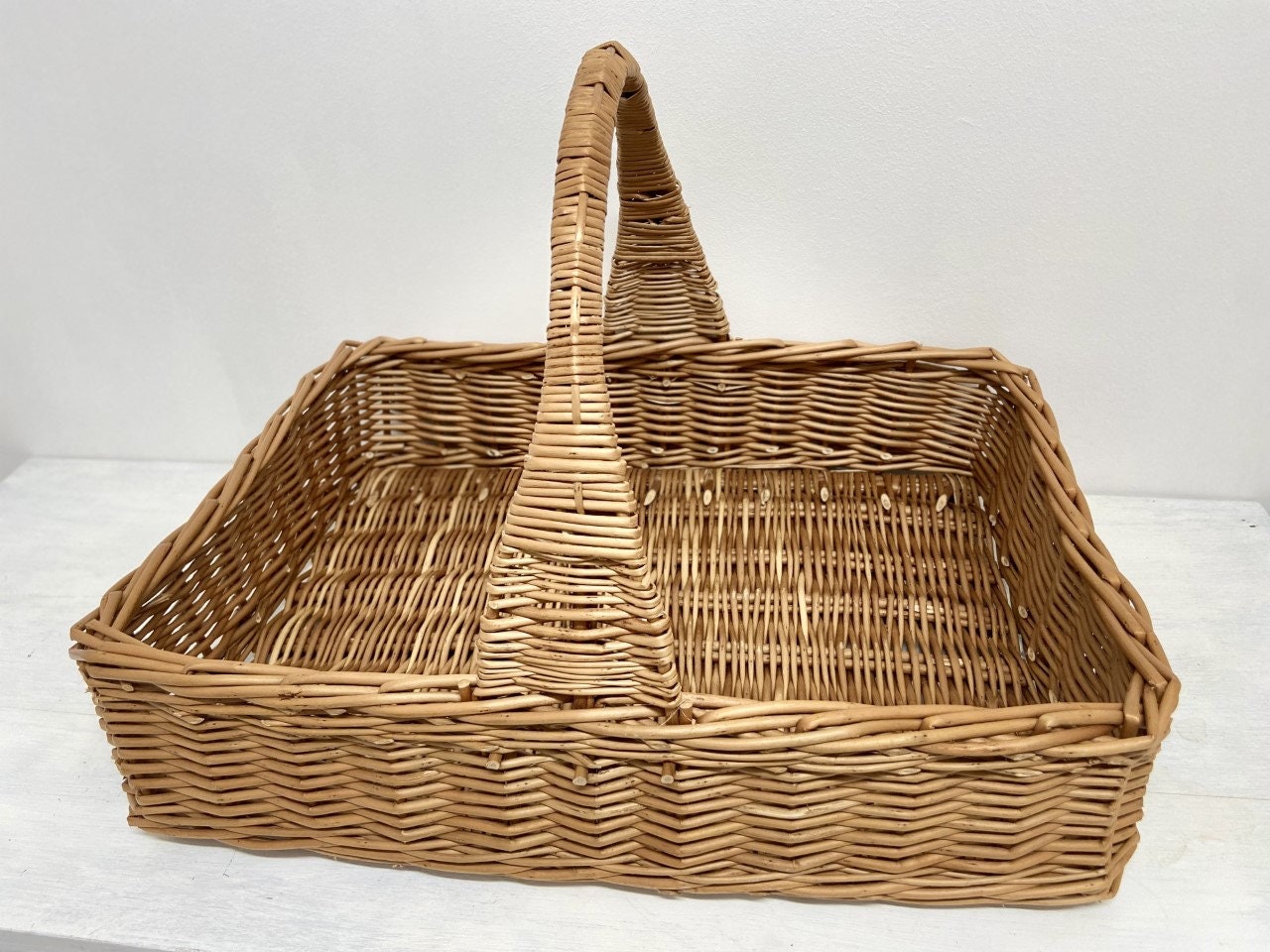 Large Rectangular Trug Style Basket - Etsy