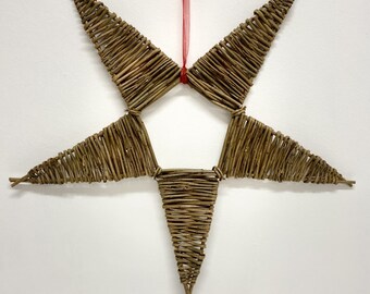 Large Willow Woven Star