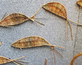 Willow Woven Swimming Fish