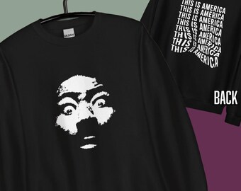 Este é o moletom com o rosto da América - Produtos inspirados em Childish Gambino