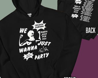 Este é o moletom com capuz da turnê America 2018 - Produtos inspirados em Childish Gambino