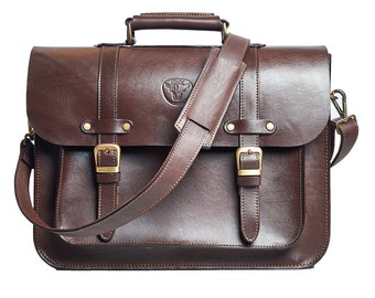 custom leather briefcase