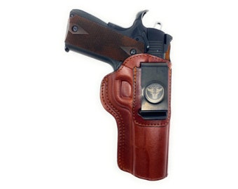 ATI Sig Sauer Ruger or Kimber 1911 OWB Left Hand Draw Holster fits Colt ATI Sig Sauer Ruger or Kimber 1911 OWB Left Hand Draw Holster fits Colt