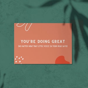 Positive Affirmation Postkarten