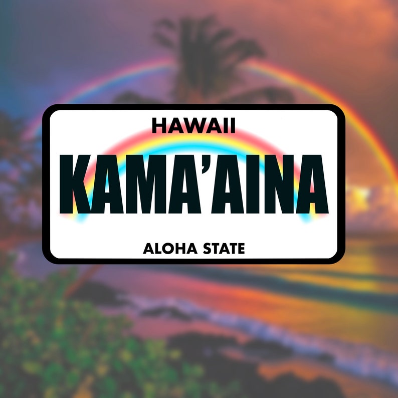 Hawaiian License Plate PNG Digital Download Hawaii License - Etsy