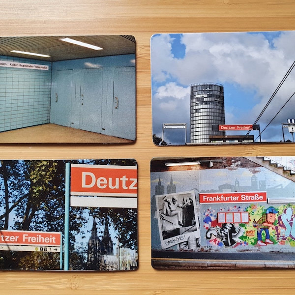 Fridge - magnet - on the right bank of the Rhine or the "schäl Sick" - photos of stops...places - stopping and pausing - in Cologne