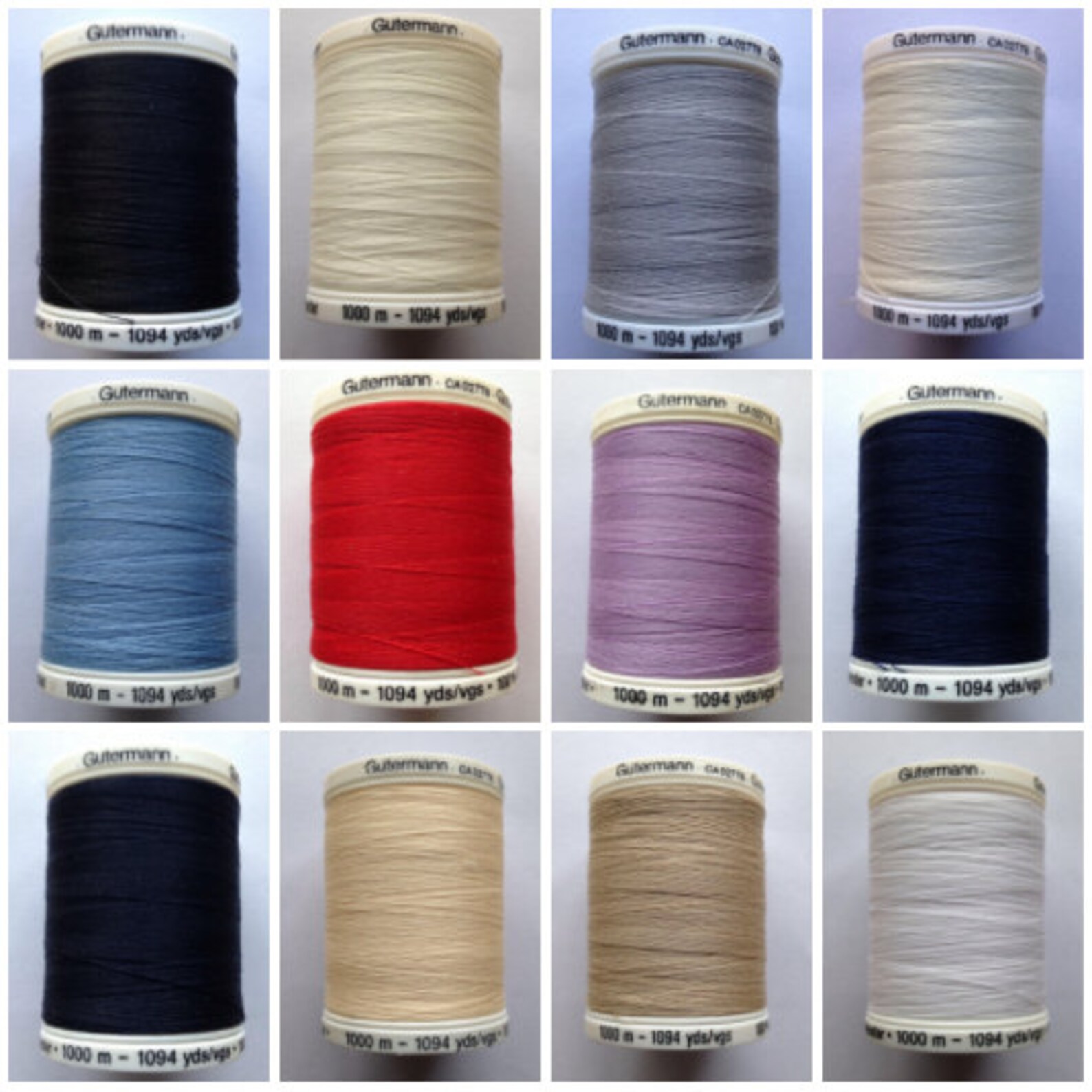 Gutermann Polyester Sew All Thread 1000m Etsy UK