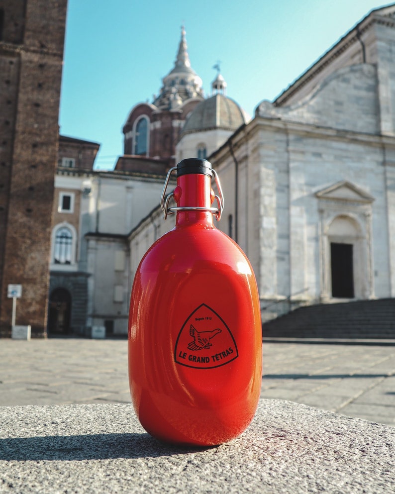 GOURDE VINTAGE LE Grand Tetras Tournus 1L Et Son Mousqueton EUR 8,90 - FR