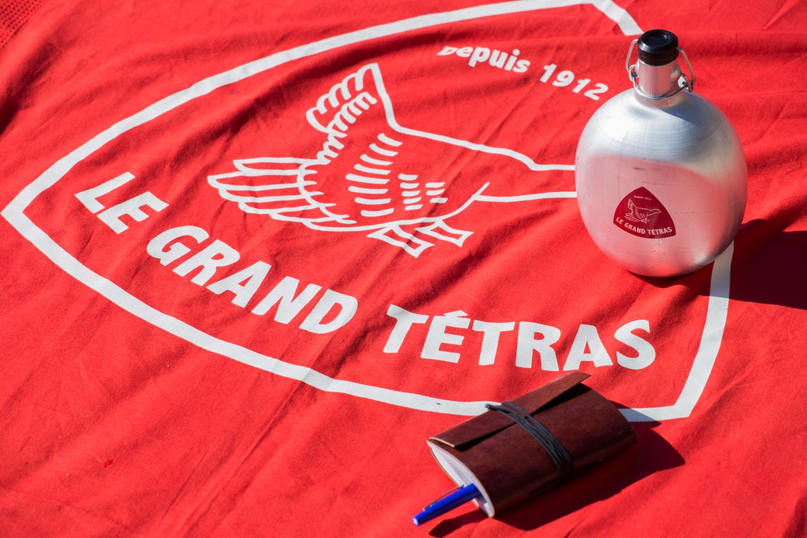 Gourde Aluminium Le Grand Tétras - Bouchon Mécanique - 0,5L - Vintage Made In France