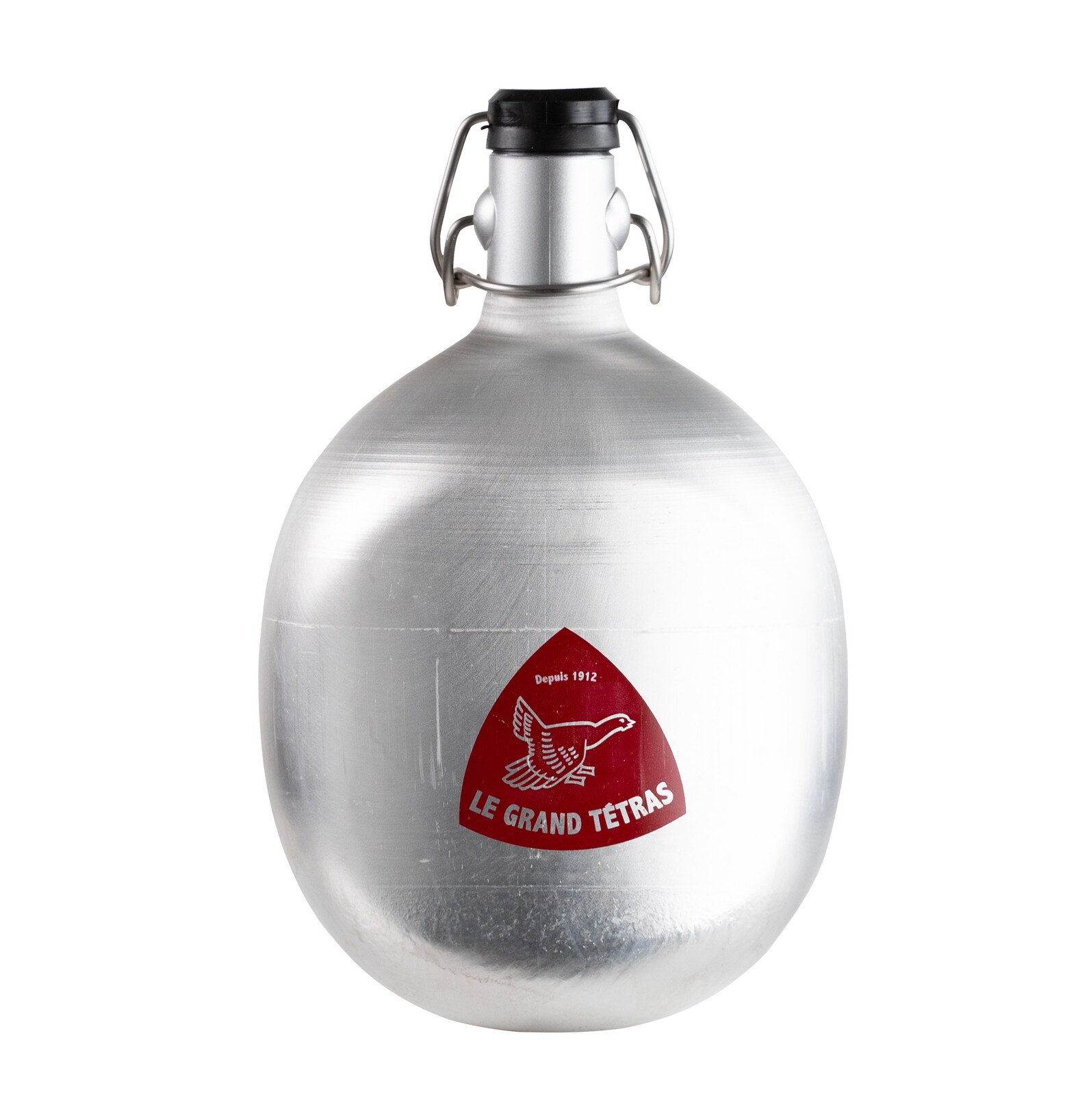 Gourde Aluminium Le Grand Tétras - Bouchon Mécanique - 0,5L - Vintage Made In France