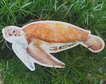 Waterproof Vinyl Sea Turtle Sticker