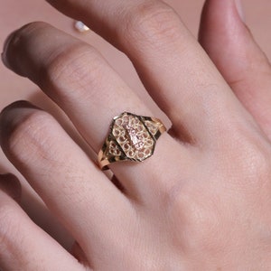 10k Gold Virgin Mary Ring / Dainty Guadalupe Rings / Thin Band / Women Jewelry