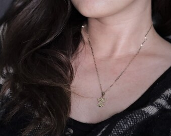 14k Yellow Gold Angel Pendant, Baby Angel Pendant, Guardian Angel, Religious Pendant, Dainty Angel Necklace