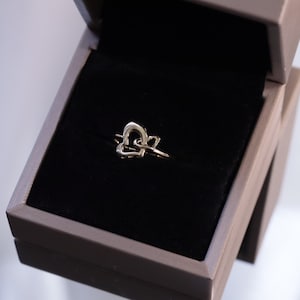 14k Yellow Gold Double Heart Ring