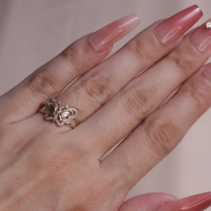 14k Gold Dainty Mariposa Ring / Gold Butterfly Ring / Unique Butterfly / Birthday Gift / Gift For Mom / Gift For Her