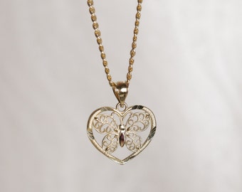 10k Gold Butterfly Pendant "ONLY" , Gold Mariposa, Dainty Pendant, Animal, Gold Jewelry, Gift For Gold Lover