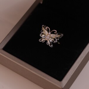 14k Unique Design Butterfly Ring / Gold Mariposa Rings / Everyday Ring / Dainty Women Ring / Gift For Birthday / Gift For Her
