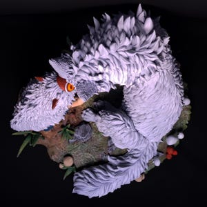 Wolf Spirit Princess Statue: Handbemaltes Anime Modell Bausatz Bild 5