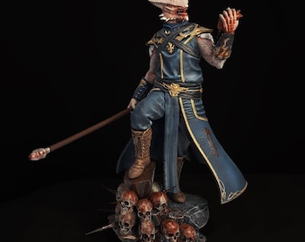 Hand Painted Dark Urge Figurine - BG3 Inspired - Resin Model Kit - Hand Painted or Unpainted - Gift for Gamers & RPG Fans - UNOFFICIAL